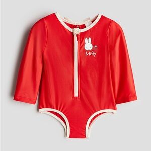 H&M Miffy Red Toddler Swimsuit